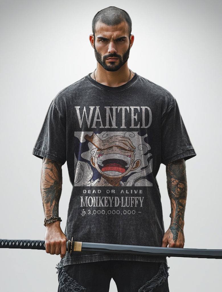 [TRZN] Luffy 'Wanted' Vintage Tee